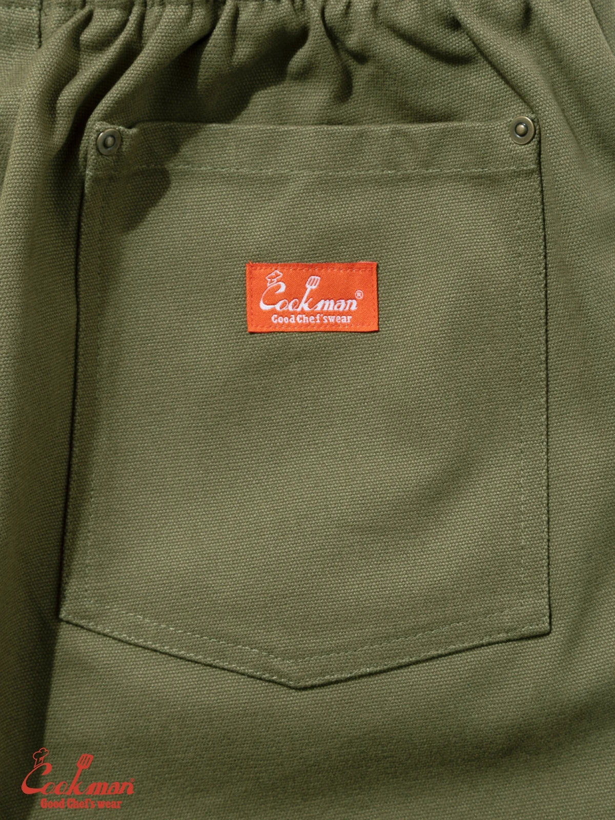 Chef Short Pants - Front pocket : Olive
