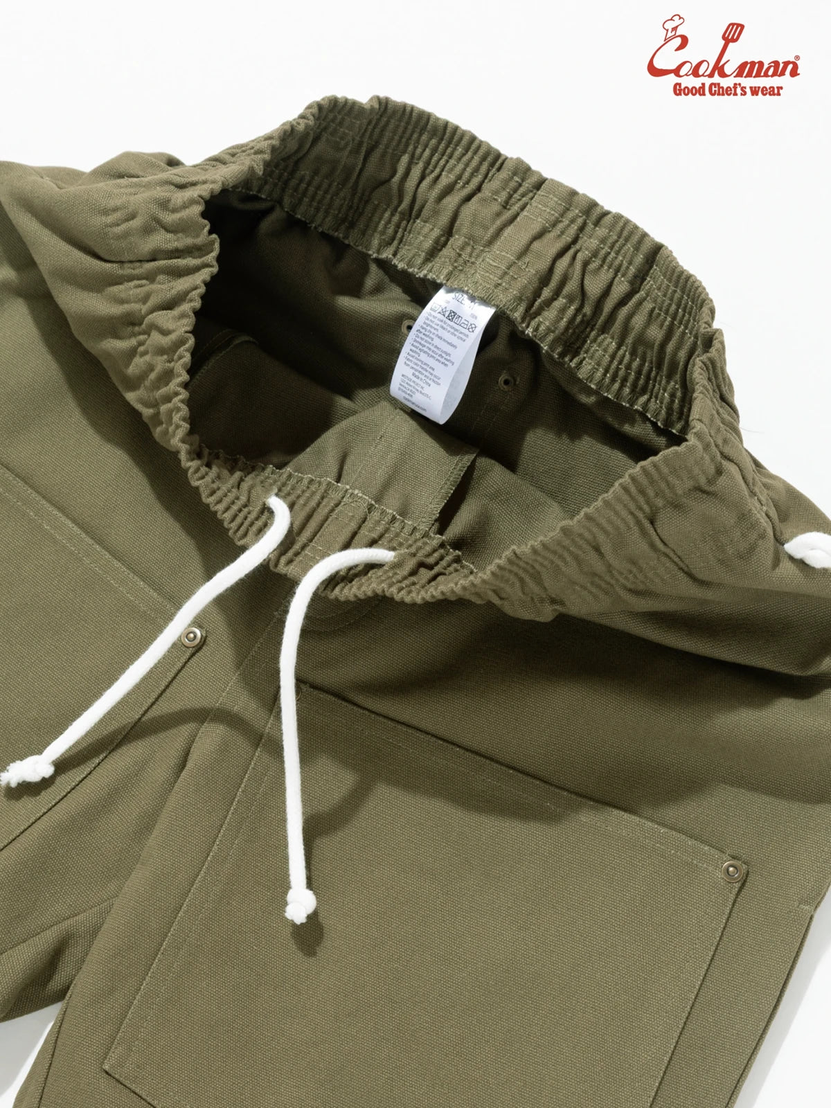 Chef Short Pants - Front pocket : Olive