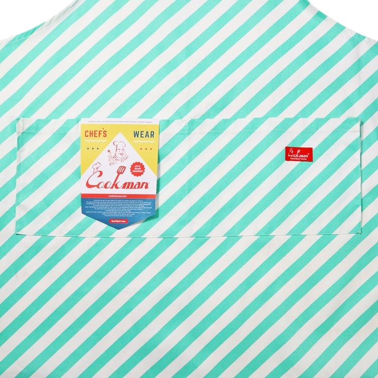 Cookman Wide Pocket Apron - Candy Stripe : Mint