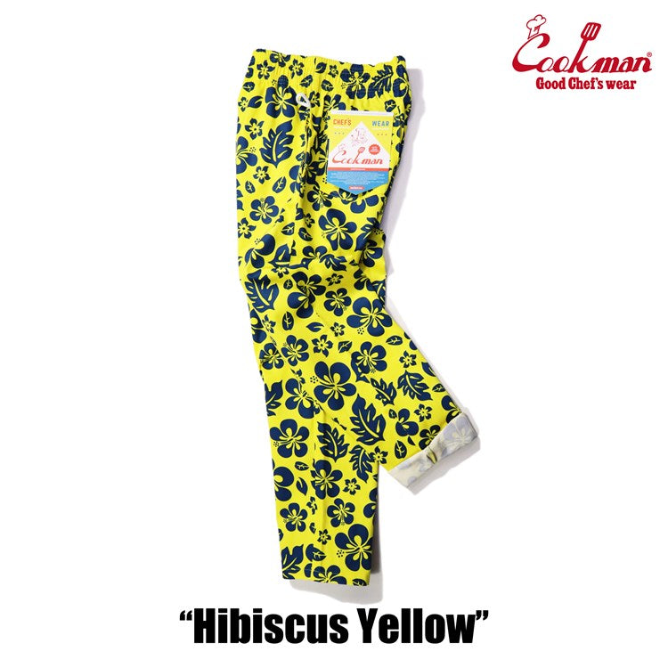 Cookman Chef Pants - Hibiscus : Yellow (All Sales Are Final)
