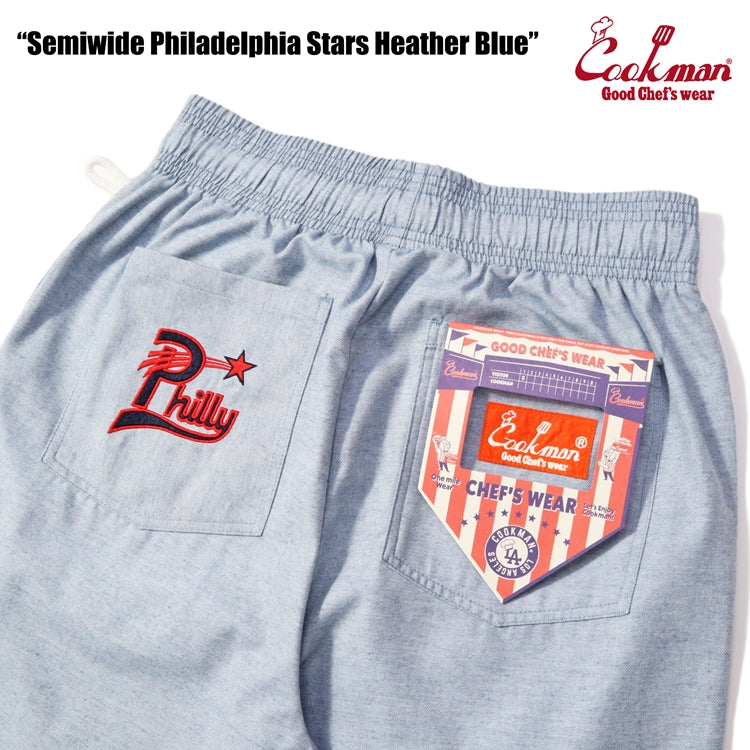 Cookman Chef Pants Semiwide - Philadelphia Stars Heather Blue