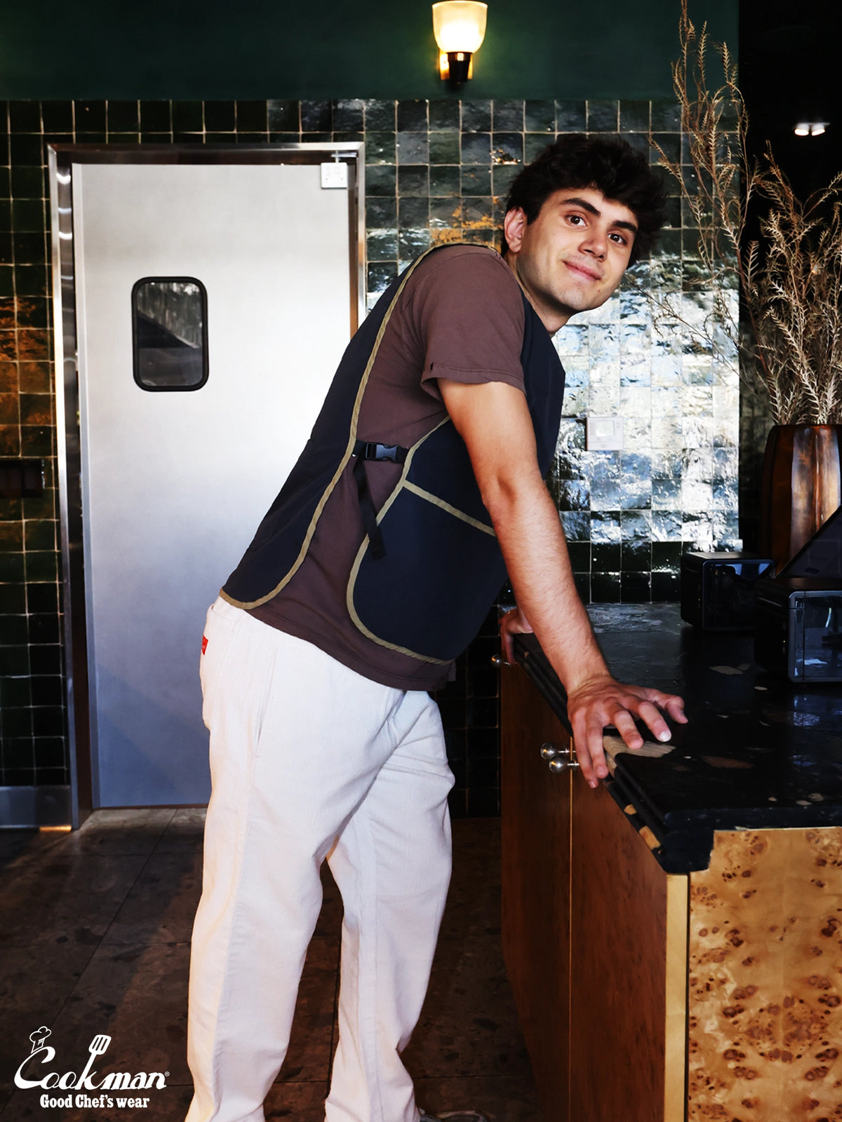 Chef Pants Semiwide - Corduroy : Cream