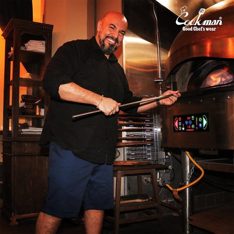 Cookman Chef Short Pants - Black Belt : Navy