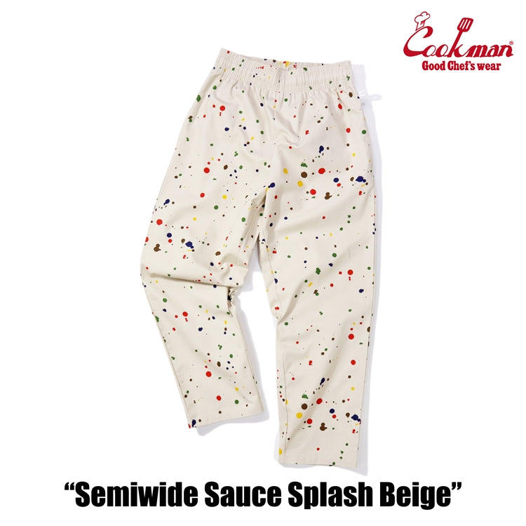 Cookman Chef Pants Semiwide - Sauce Splash : Beige