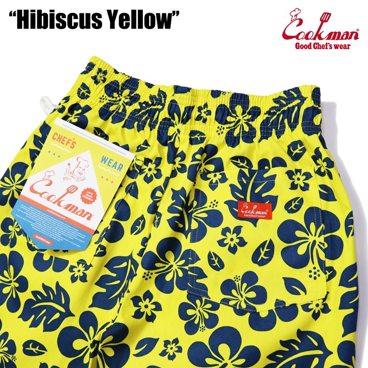 Cookman Chef Pants - Hibiscus : Yellow (All Sales Are Final)