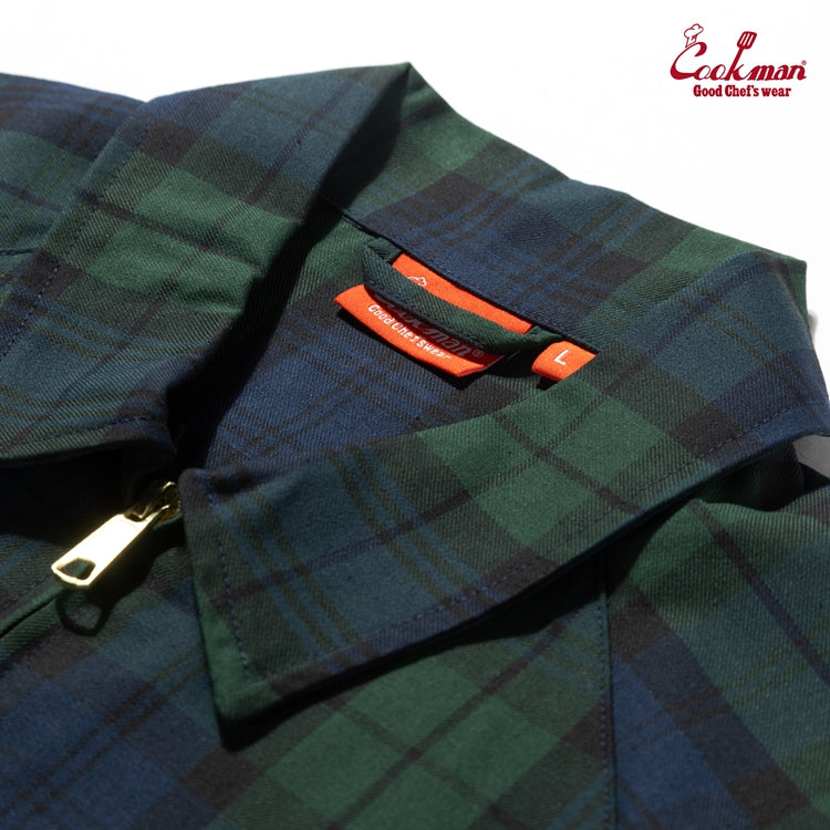 Cookman Delivery Jacket - Woven Black Watch Plaid
