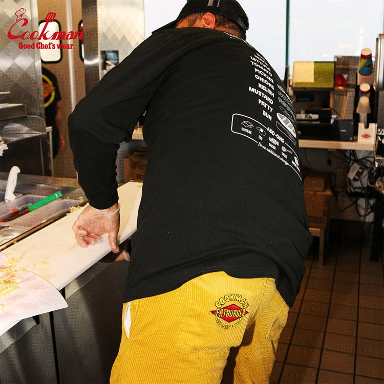 Cookman Chef Pants Semiwide- Corduroy : FAT Yellow