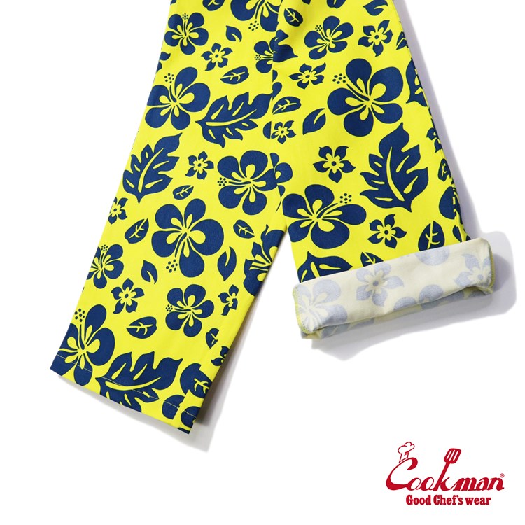 Cookman Chef Pants - Hibiscus : Yellow (All Sales Are Final)