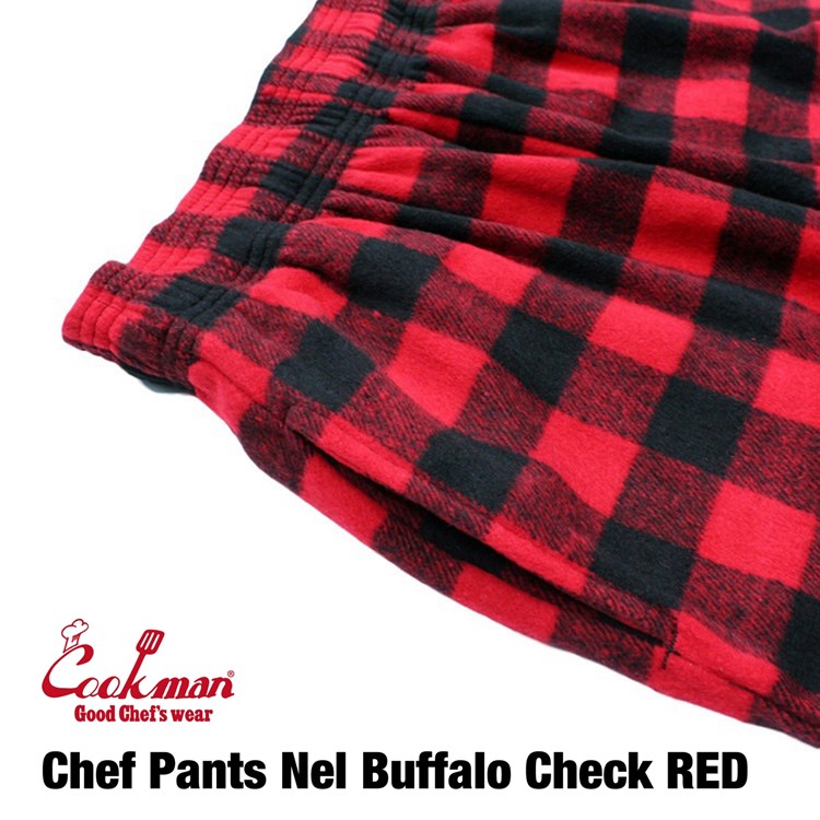 Cookman Chef Pants - Nel Buffalo Plaid : Red