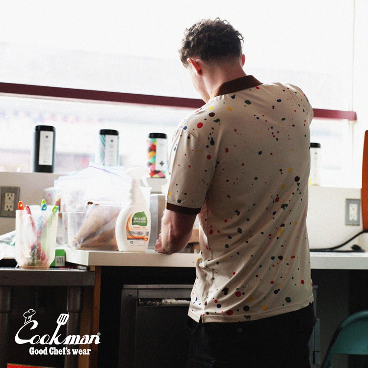 Cookman Polo Shirts - Sauce Splash : Beige