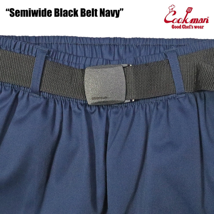 Cookman Chef Pants Semiwide - Black Belt : Navy