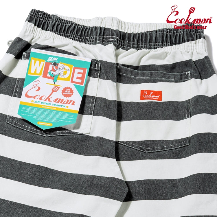 Cookman Chef Pants Semiwide - Washed Duck Canvas Border