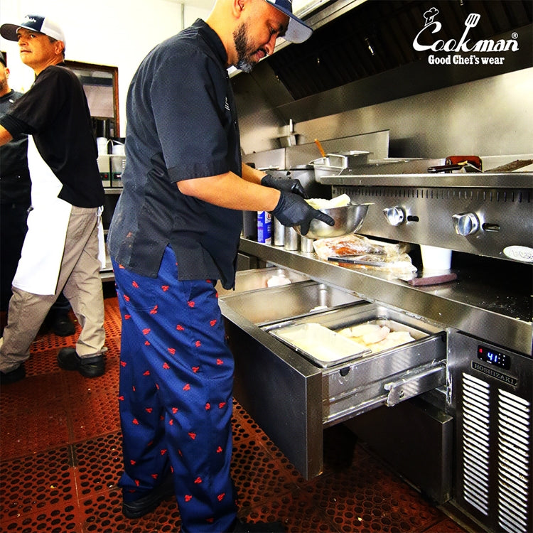 Cookman Embroidery Chef Pants - Lobster : Navy