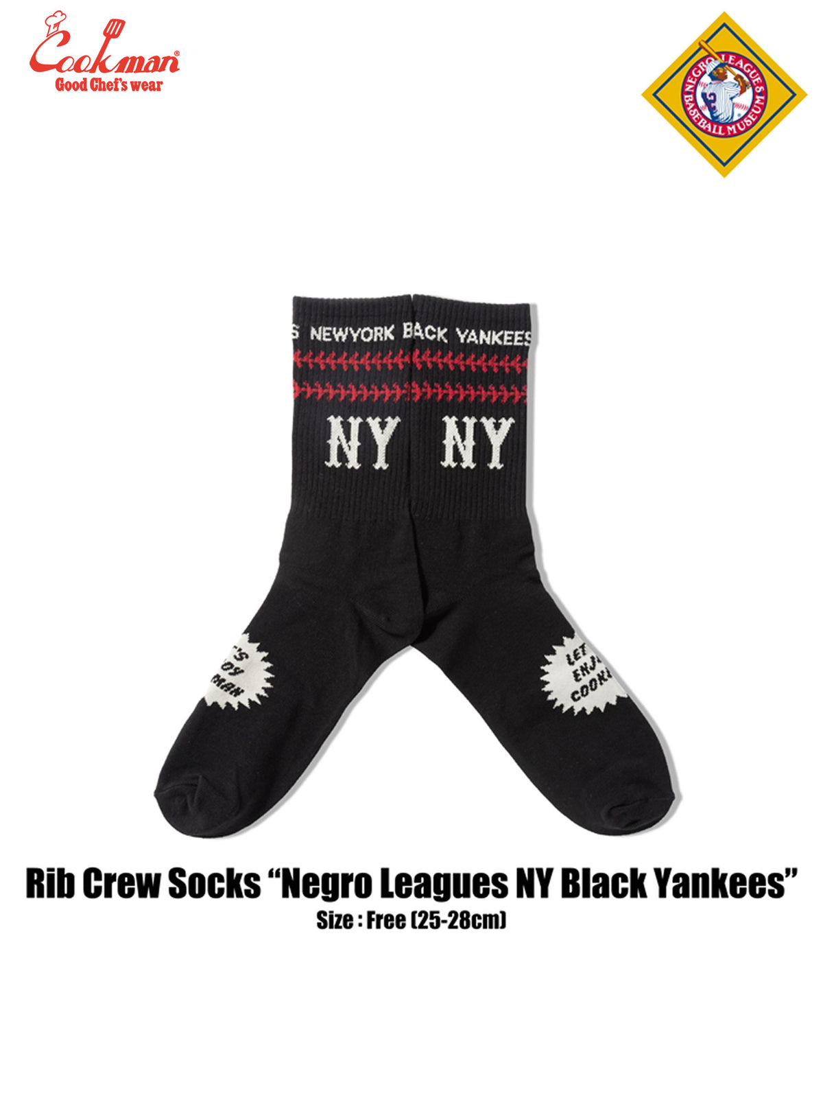 Rib Crew Socks - Negro Leagues : NY Black Yankees
