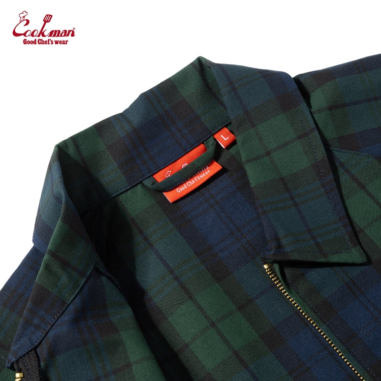Cookman Delivery Jacket - Woven Black Watch Plaid