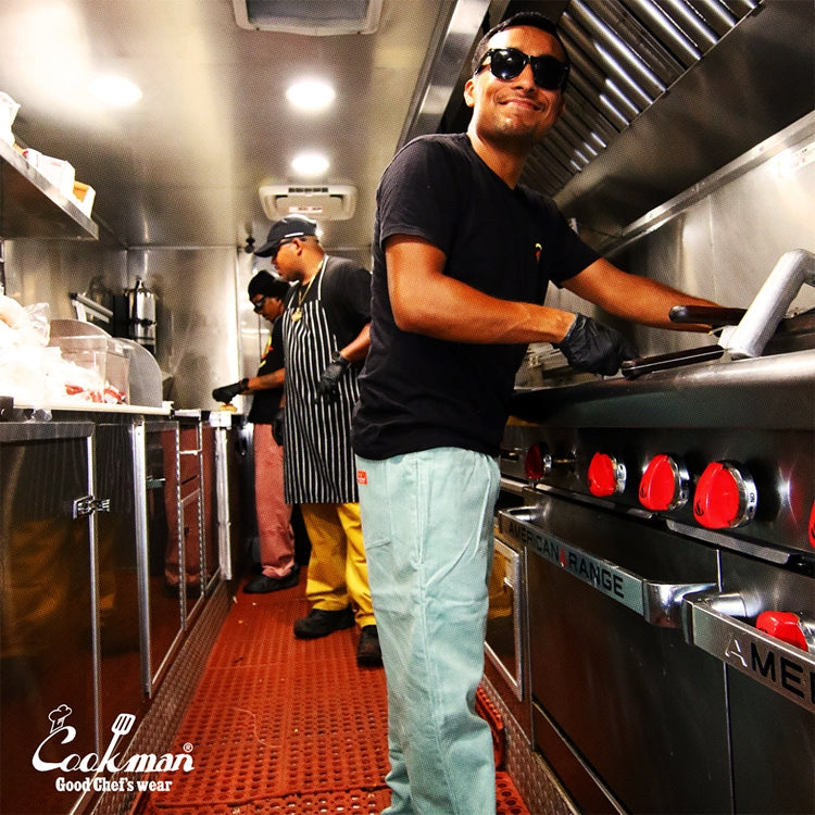 Cookman Chef Pants Semiwide- Corduroy : FAT Blue
