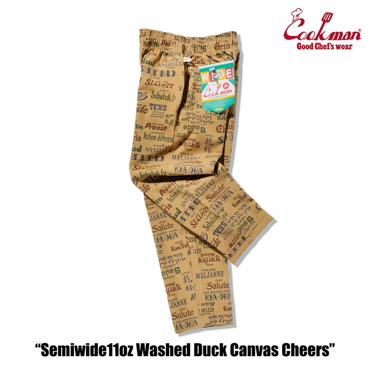 Cookman Chef Pants Semiwide -  Washed Duck Canvas Cheers