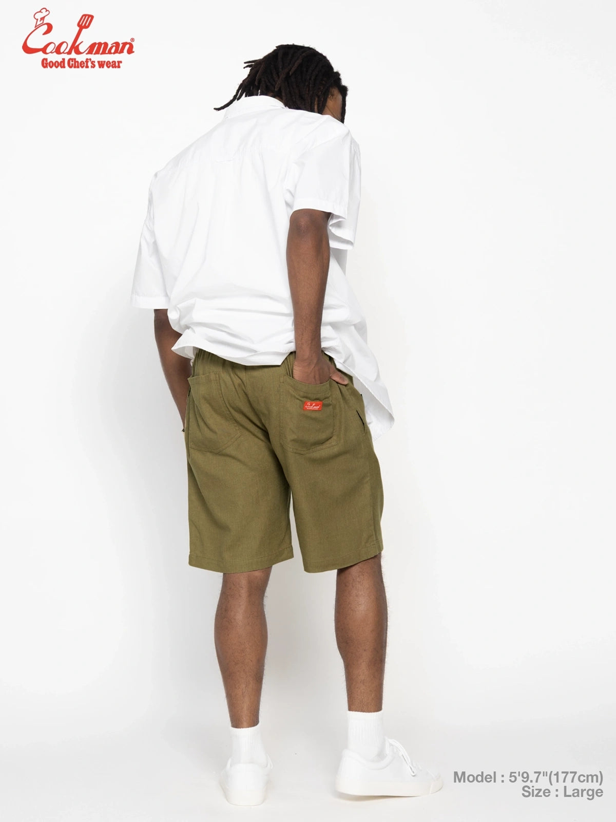 Chef Short Pants - Linen : Olive