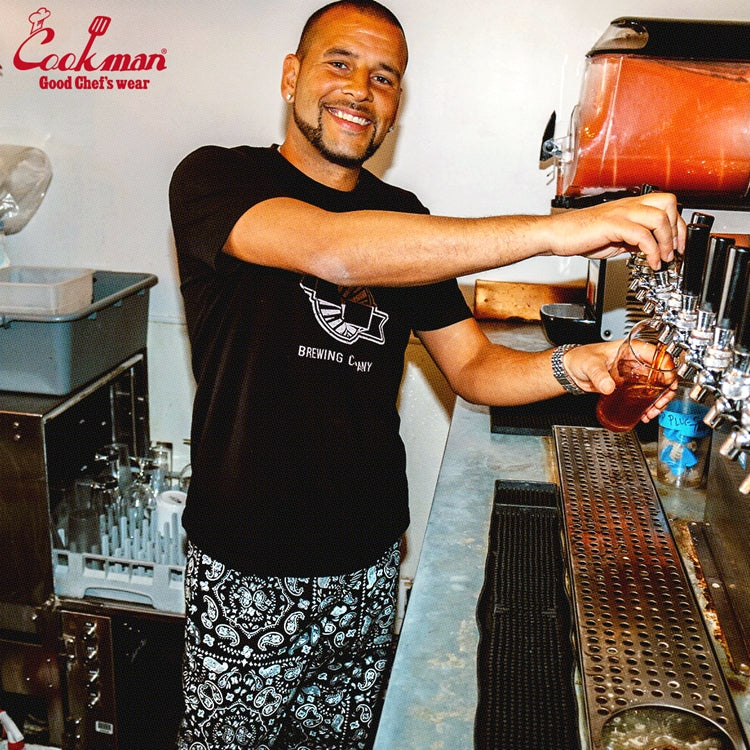 Cookman Chef Pants Semiwide - Paisley : Black