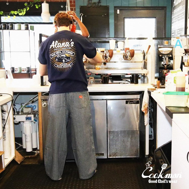 Cookman Wide Chef Pants - Hickory : Navy