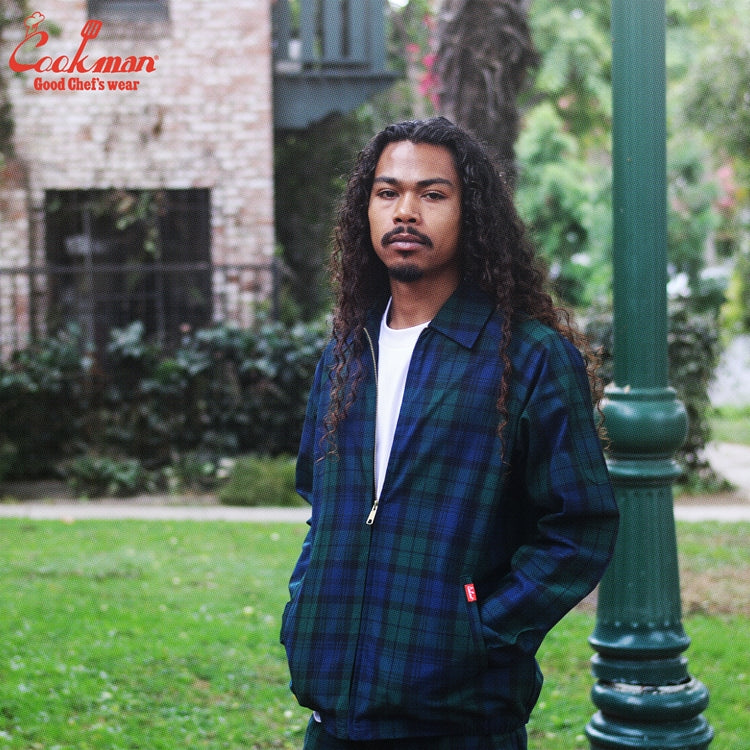 Cookman Delivery Jacket - Woven Black Watch Plaid