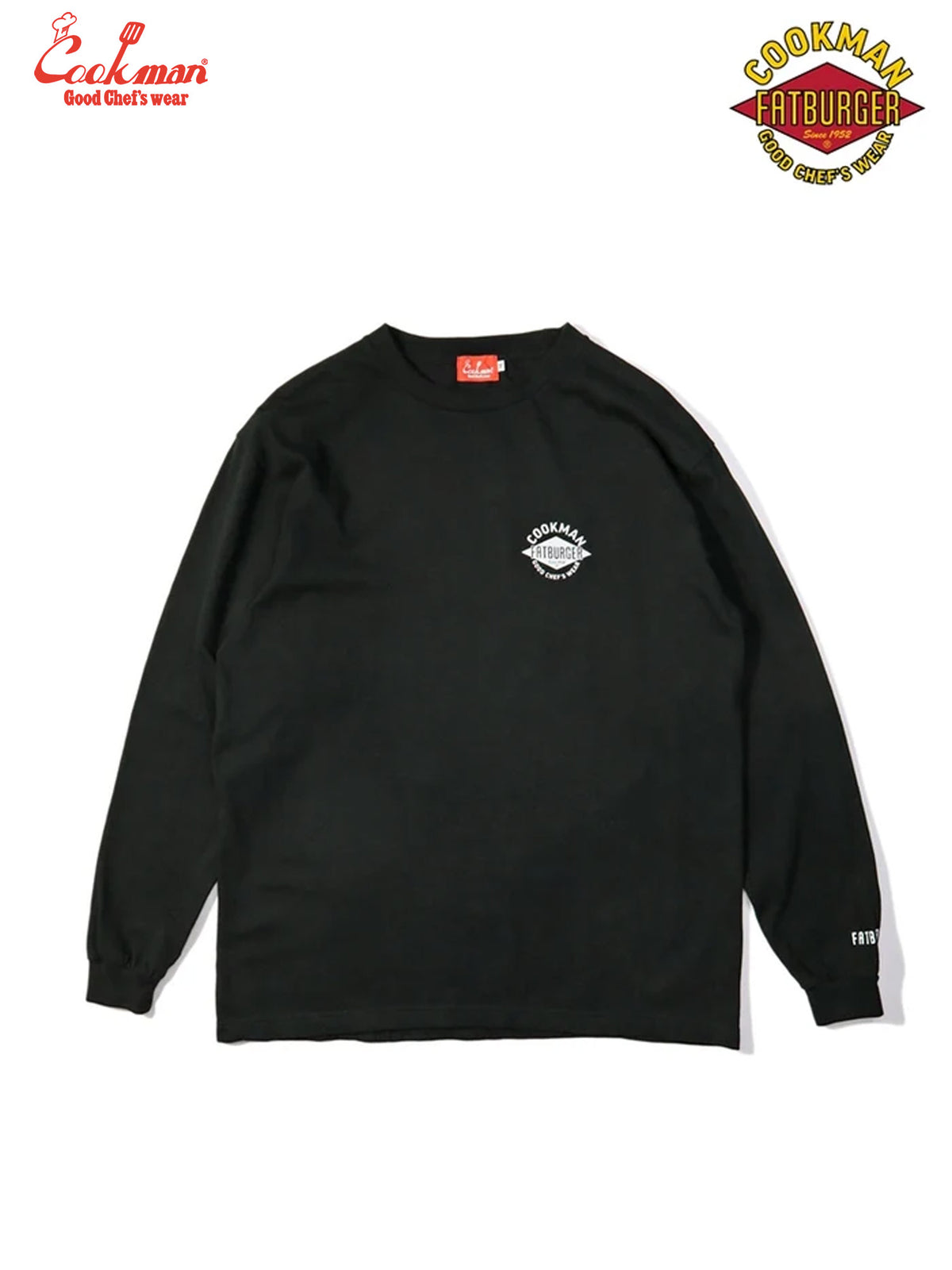Washed Long Sleeve Tees - FAT Topping Menu : Black