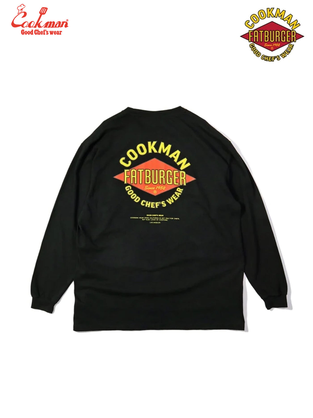 Washed Long Sleeve Tees - FAT Mean : Black