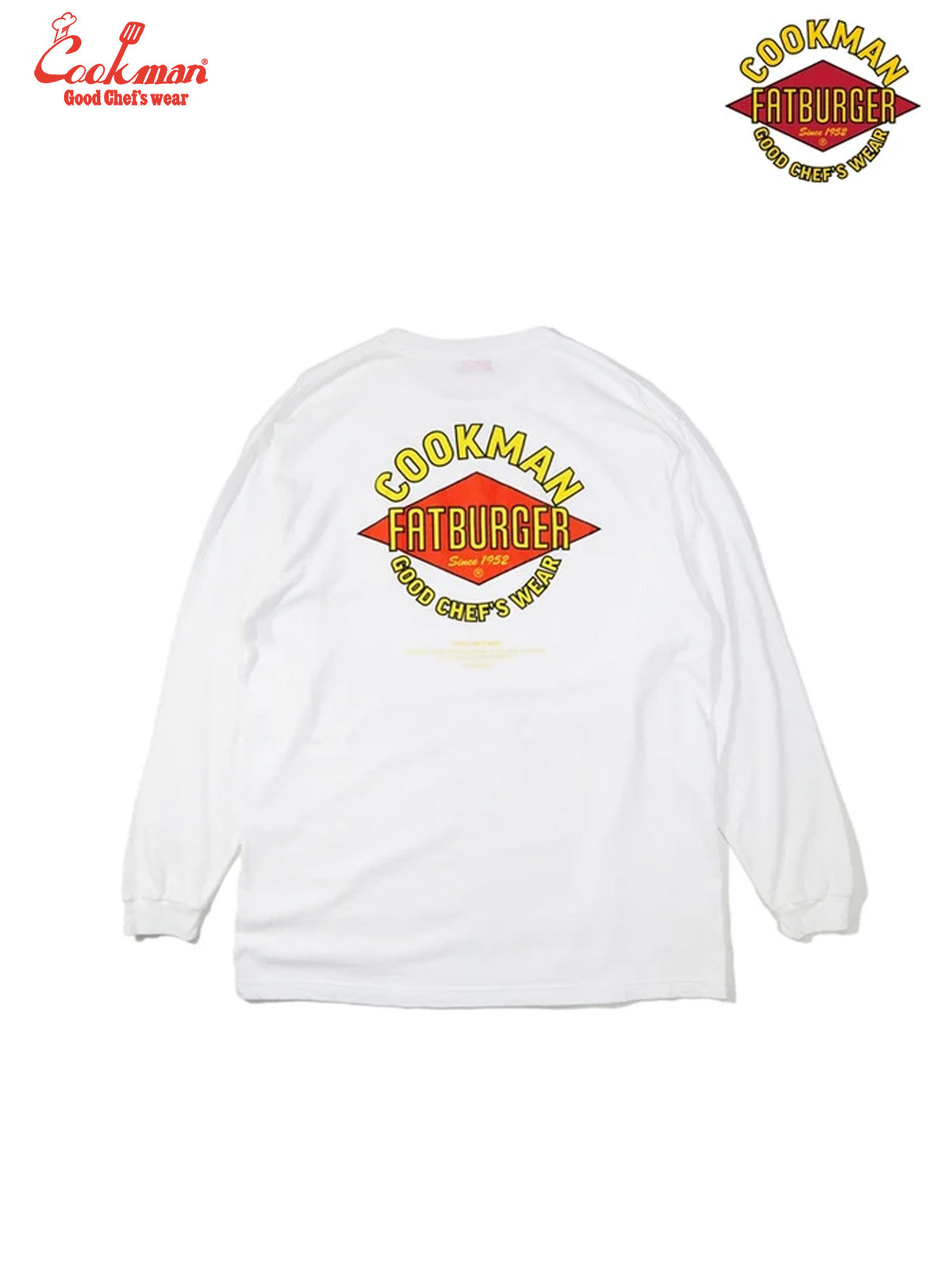 Washed Long Sleeve Tees - FAT Mean : White