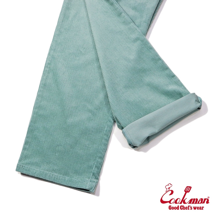 Cookman Chef Pants Semiwide- Corduroy : FAT Blue