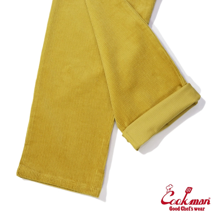 Cookman Chef Pants Semiwide- Corduroy : FAT Yellow