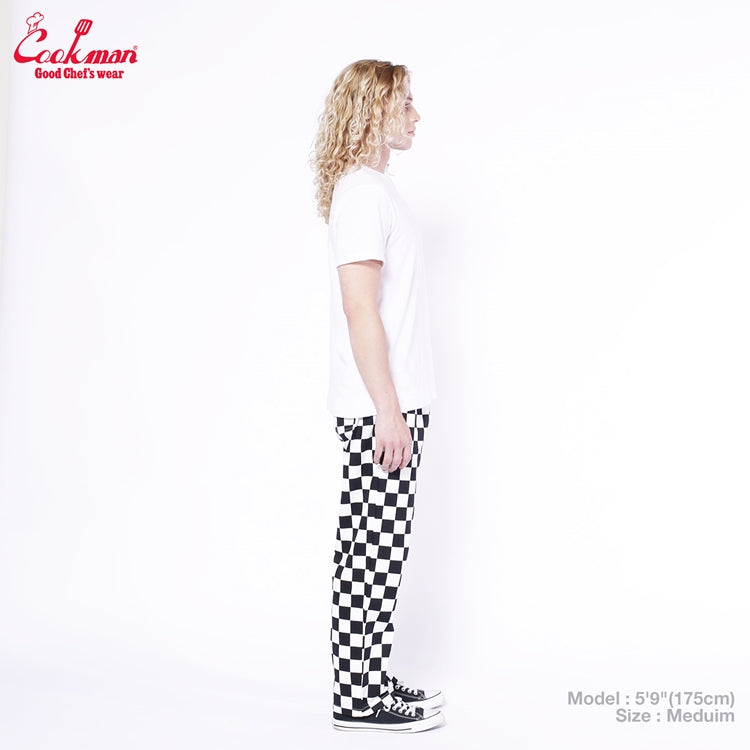 Cookman Chef Pants Semiwide - FATBURGER Checker : Black