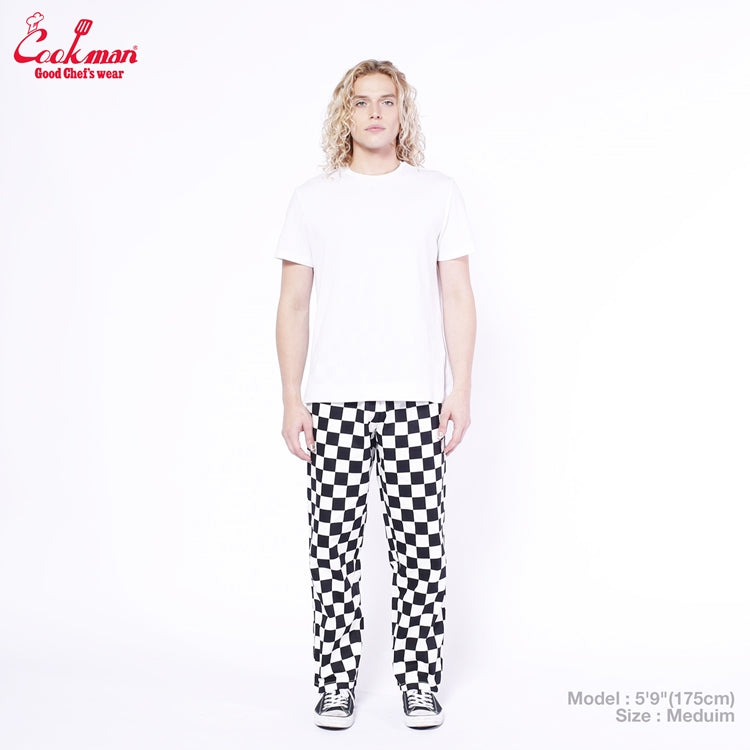 Cookman Chef Pants Semiwide - FATBURGER Checker : Black