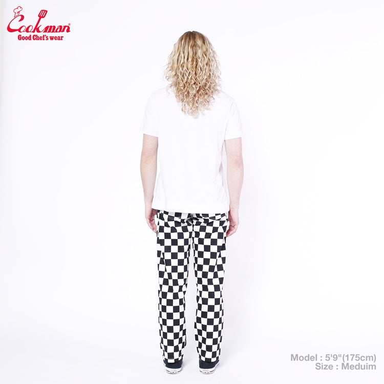 Cookman Chef Pants Semiwide - FATBURGER Checker : Black