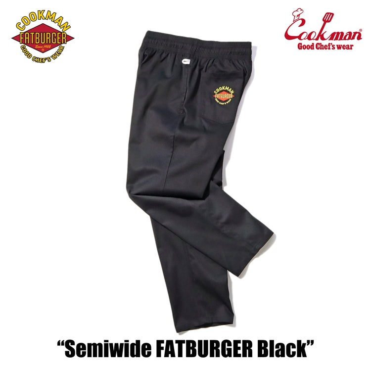Cookman Chef Pants Semiwide : FATBURGER Black