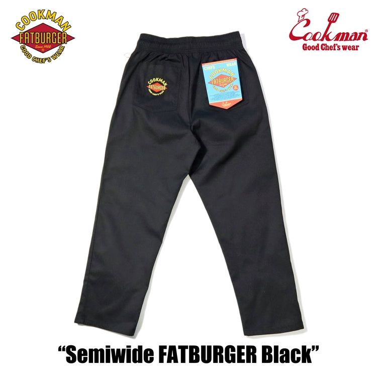 Cookman Chef Pants Semiwide : FATBURGER Black