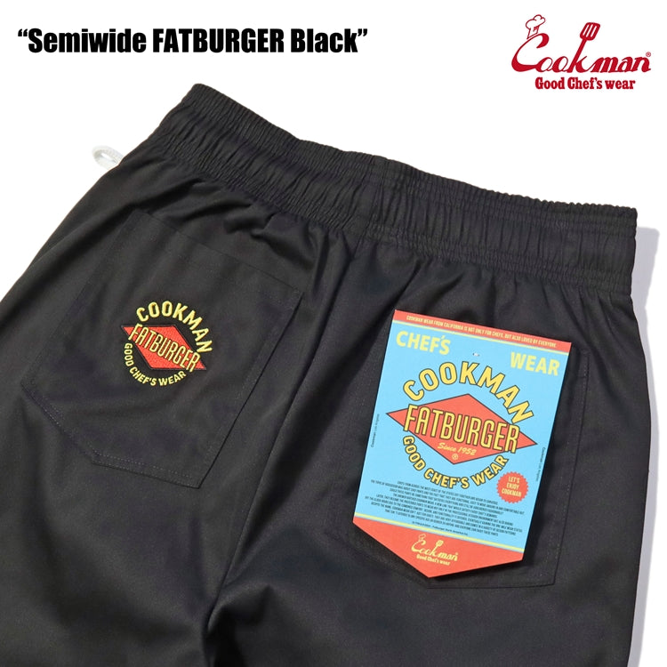 Cookman Chef Pants Semiwide : FATBURGER Black