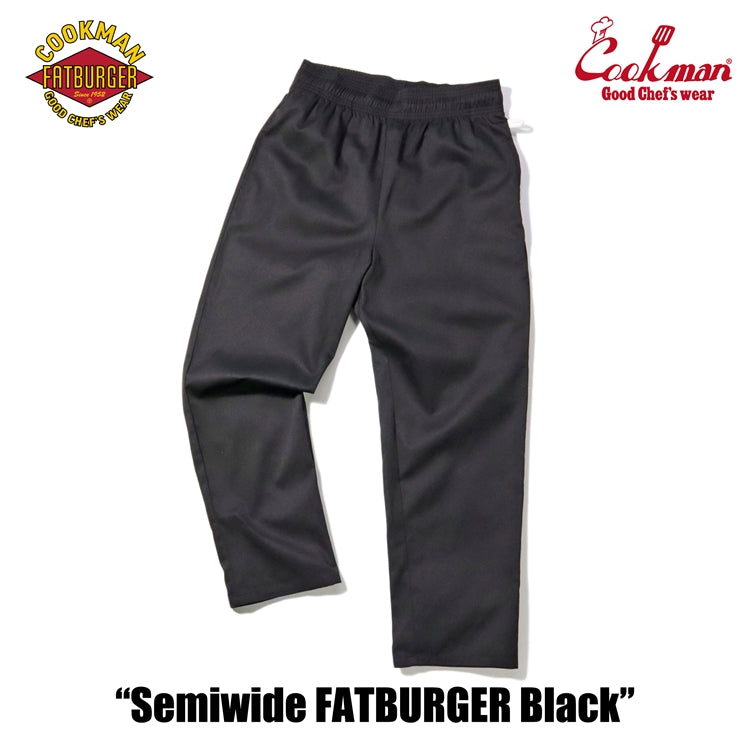 Cookman Chef Pants Semiwide : FATBURGER Black