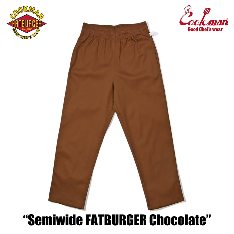 Cookman Chef Pants Semiwide : FATBURGER Chocolate