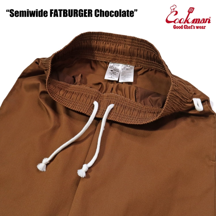 Cookman Chef Pants Semiwide : FATBURGER Chocolate