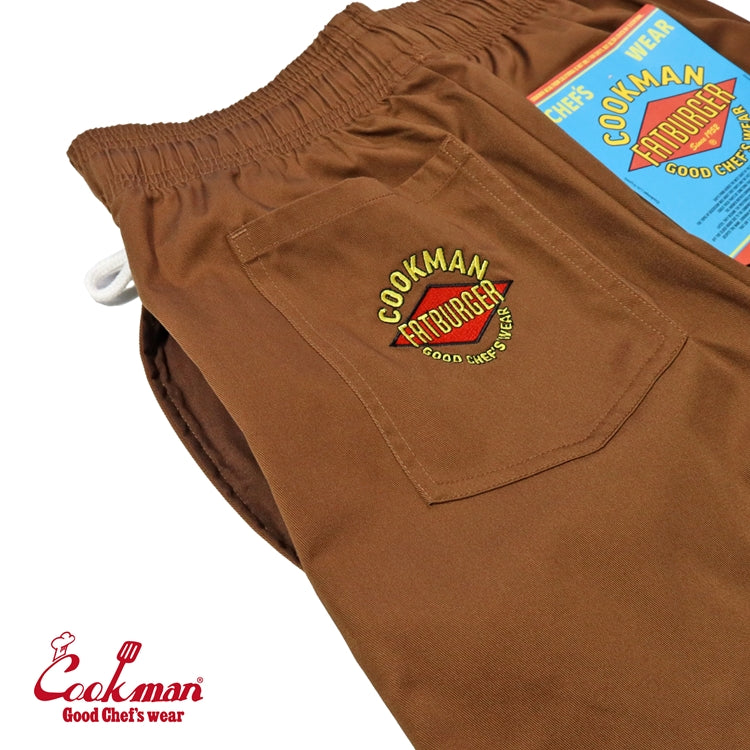 Cookman Chef Pants Semiwide : FATBURGER Chocolate