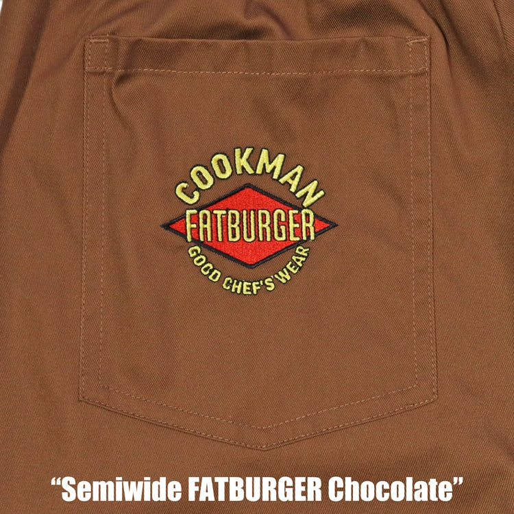 Cookman Chef Pants Semiwide : FATBURGER Chocolate