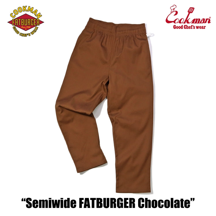 Cookman Chef Pants Semiwide : FATBURGER Chocolate