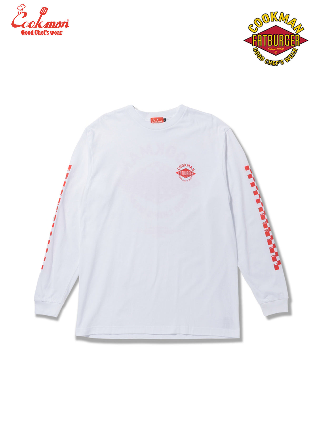 Long Sleeve Tees - FAT Checker : White