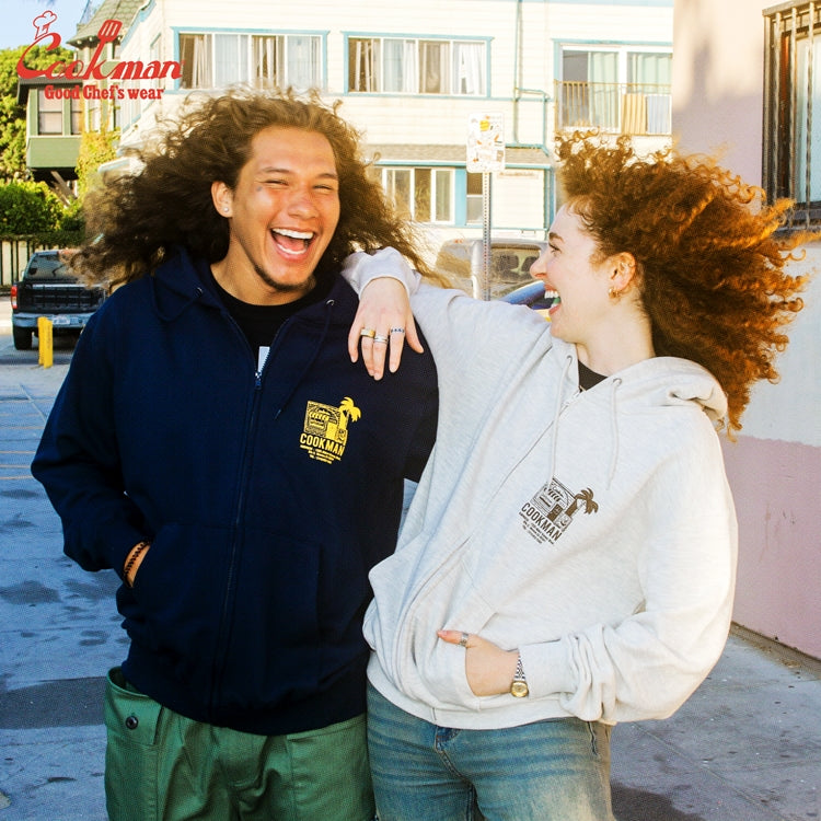 Cookman Zip-up Hoodie - TM paint Abbot Kinney : Navy