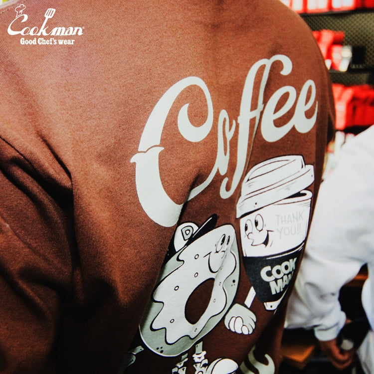 Cookman Long Sleeve Tees - Coffee & Donut : Dark Brown