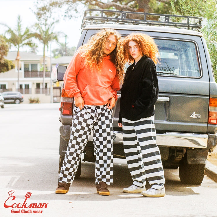 Cookman Chef Pants Semiwide - Washed Duck Canvas Border