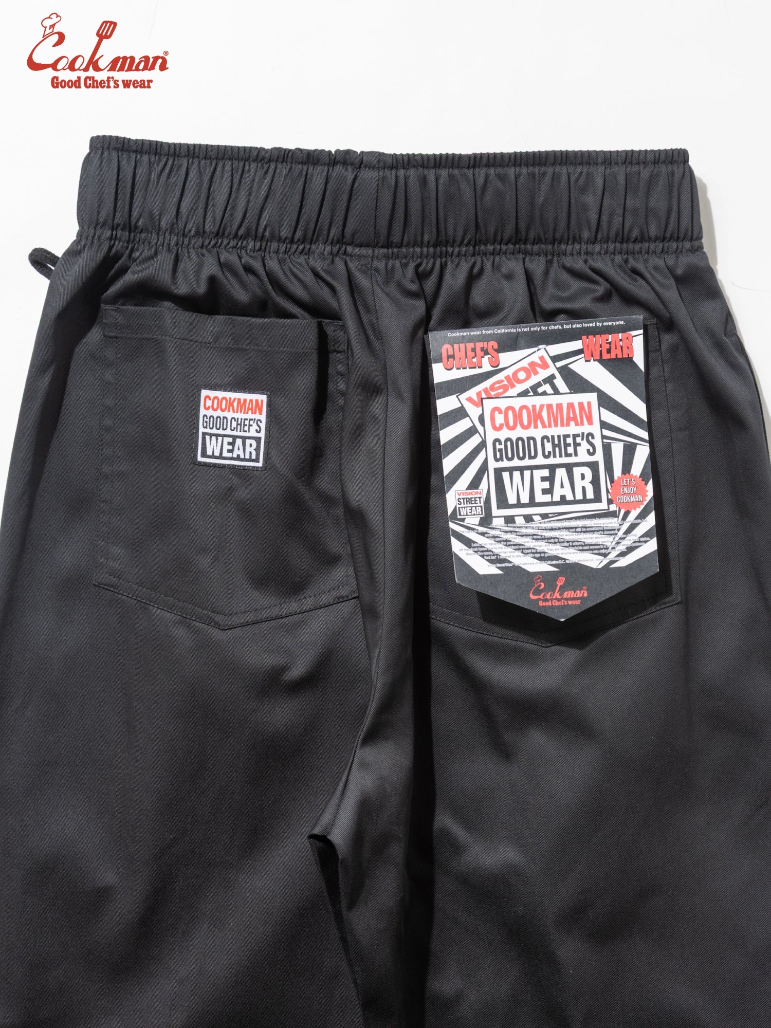 Chef Pants Semiwide Black Belt - Vision : Black