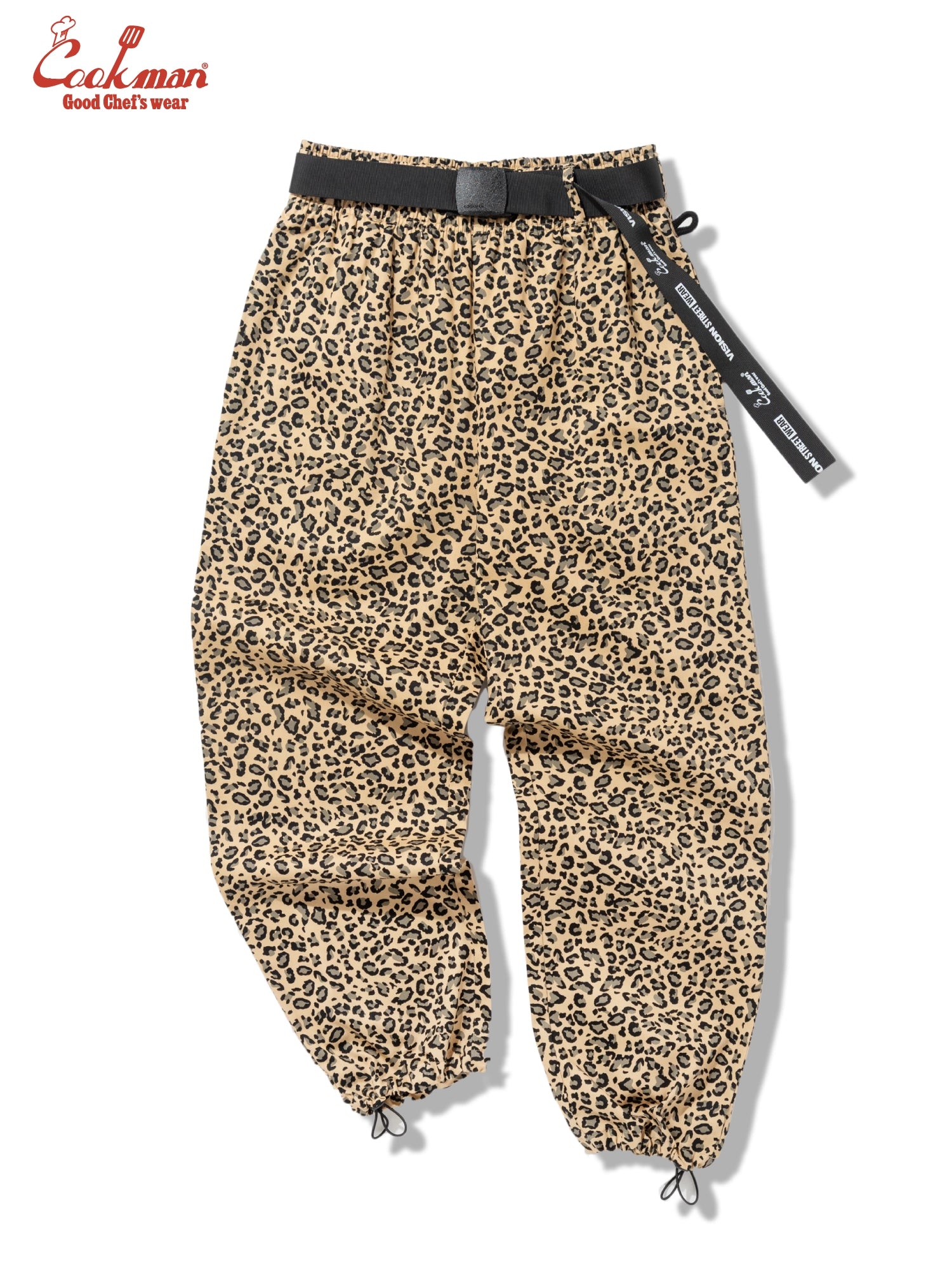 Chef Pants Semiwide Black Belt - Vision Leopard : Beige