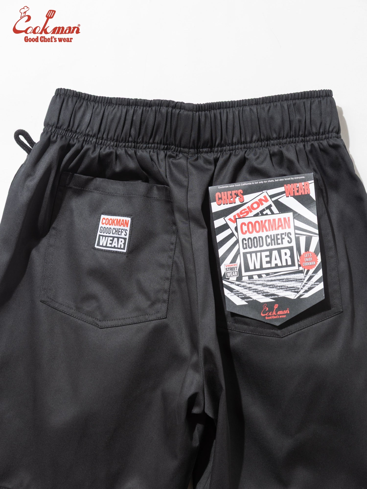 Chef Pants Short Black Belt - Vision : Black