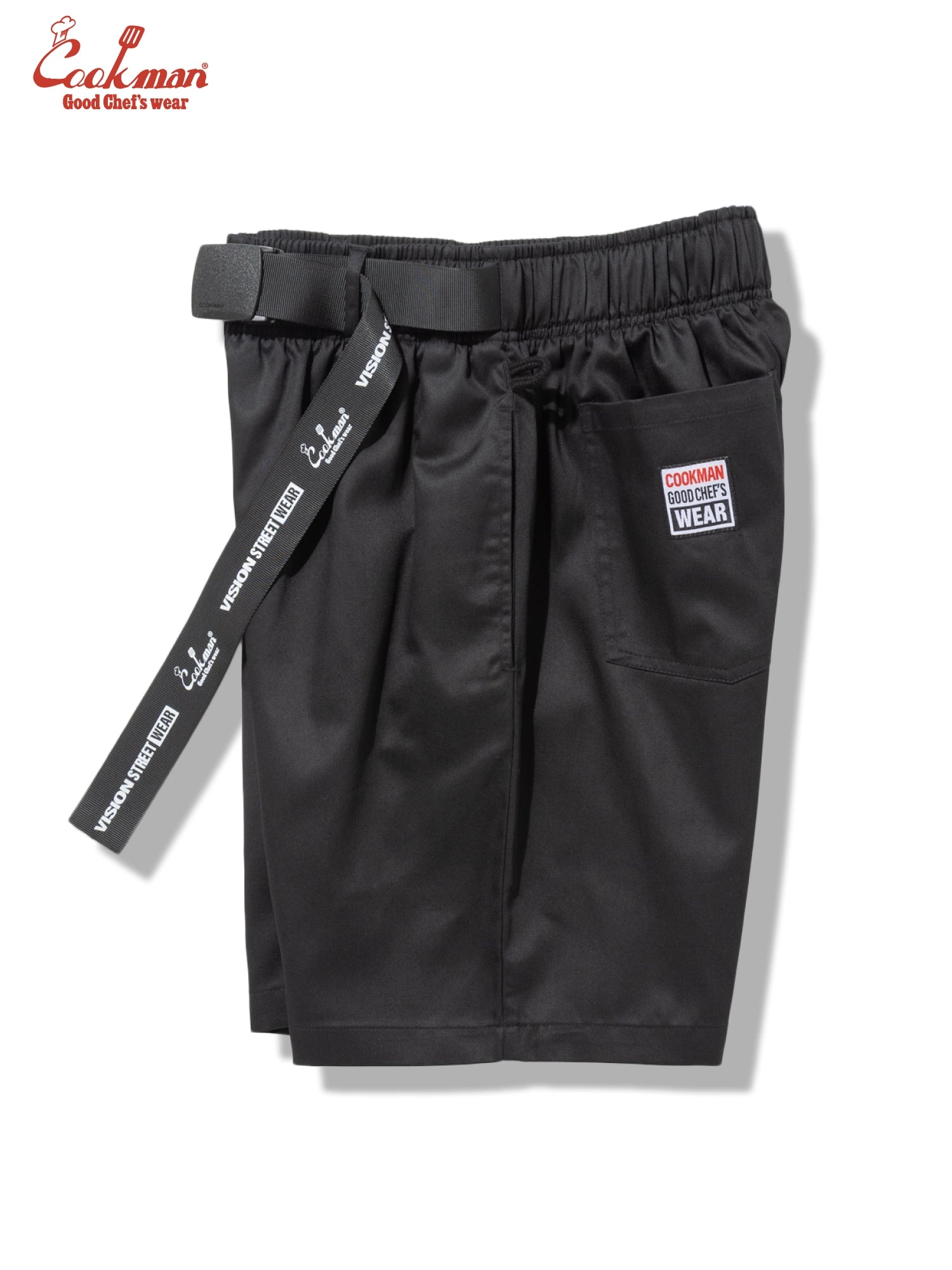 Chef Pants Short Black Belt - Vision : Black